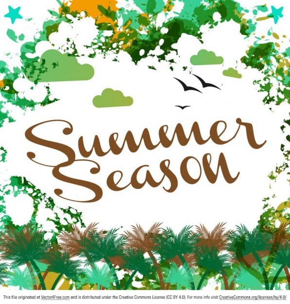 Summer holidays abstract background