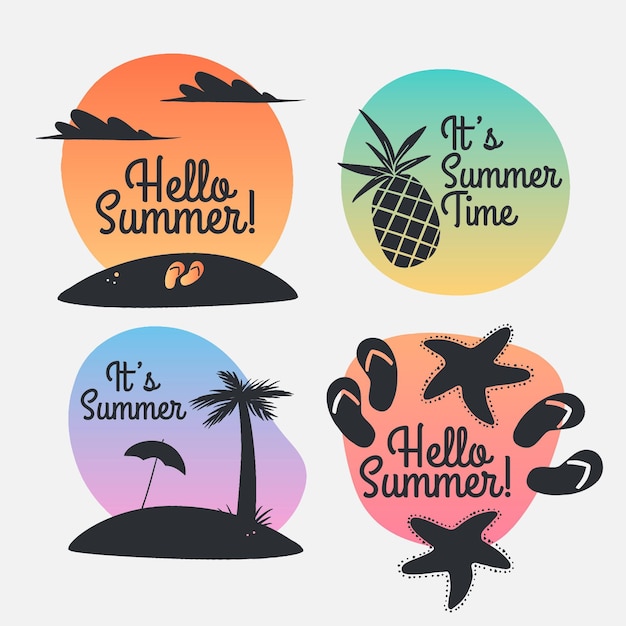 free-vector-summer-label-collection