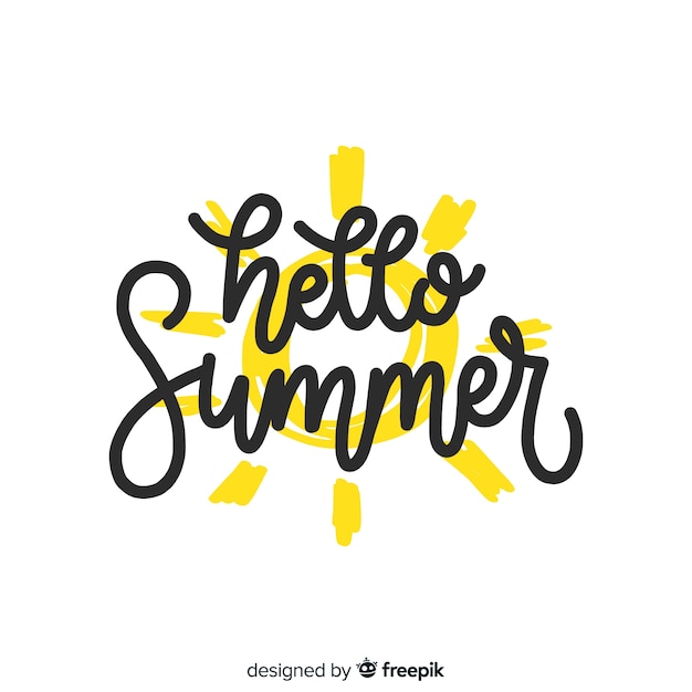 Free Vector | Summer lettering