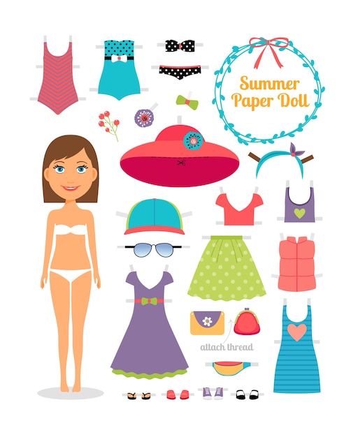 paper doll accessories