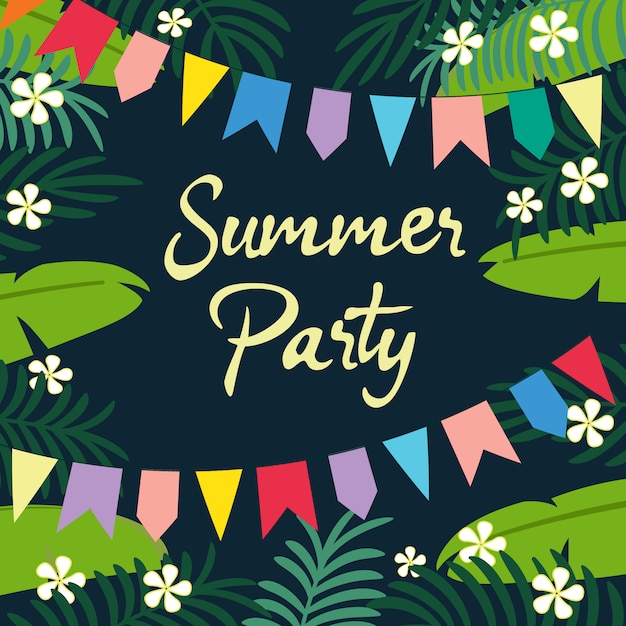 Free Vector | Summer party background