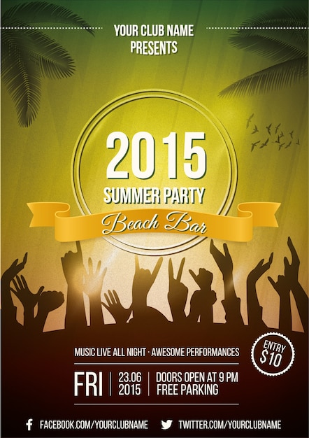 Pics For > Summer Party Poster Design