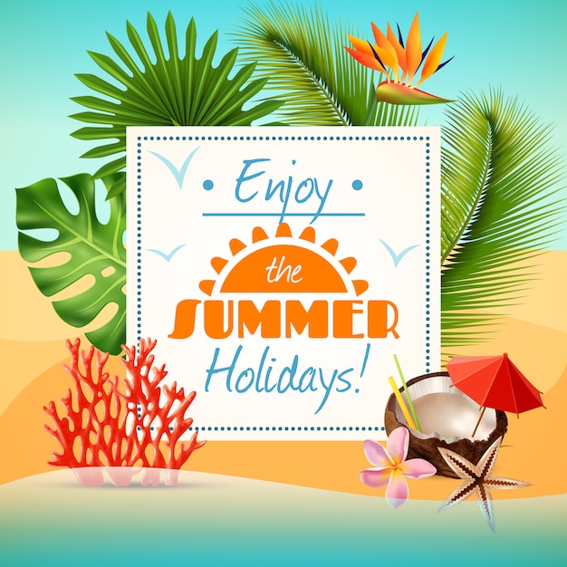 Download Summer party poster | Free Vector