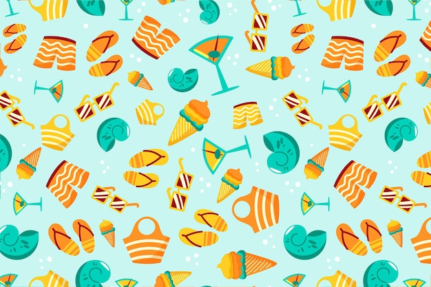 Download Free Download Free Summer Pattern Background For Zoom Vector Freepik Use our free logo maker to create a logo and build your brand. Put your logo on business cards, promotional products, or your website for brand visibility.