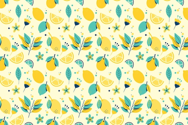 Free Vector Summer Pattern Wallpaper Theme