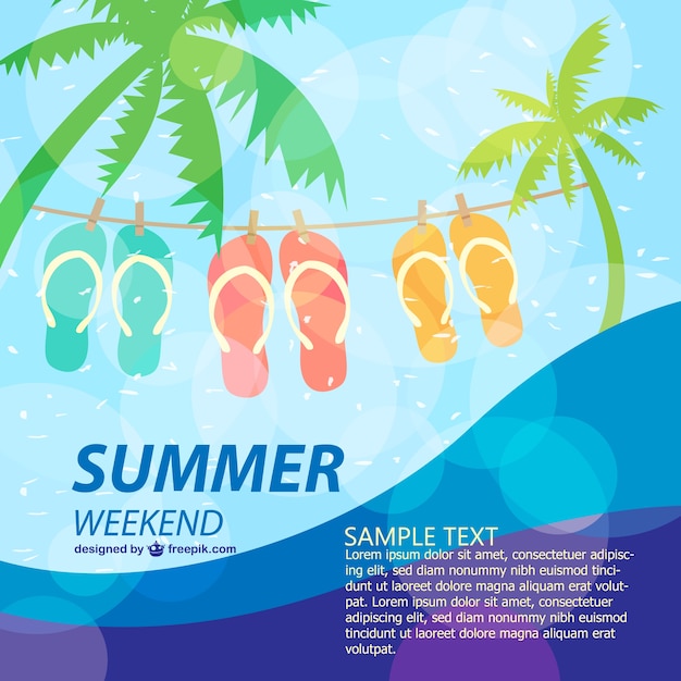 Summer poster fun holiday template