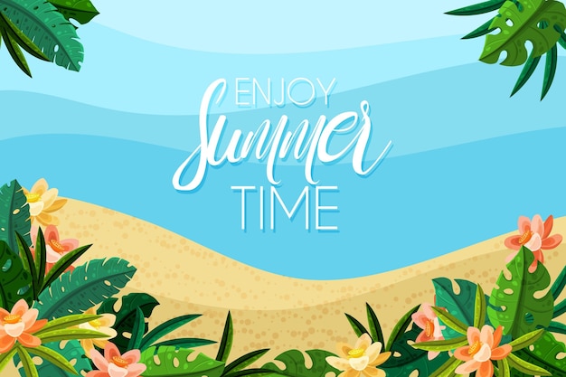 Download Free Vector | Summer sale background theme