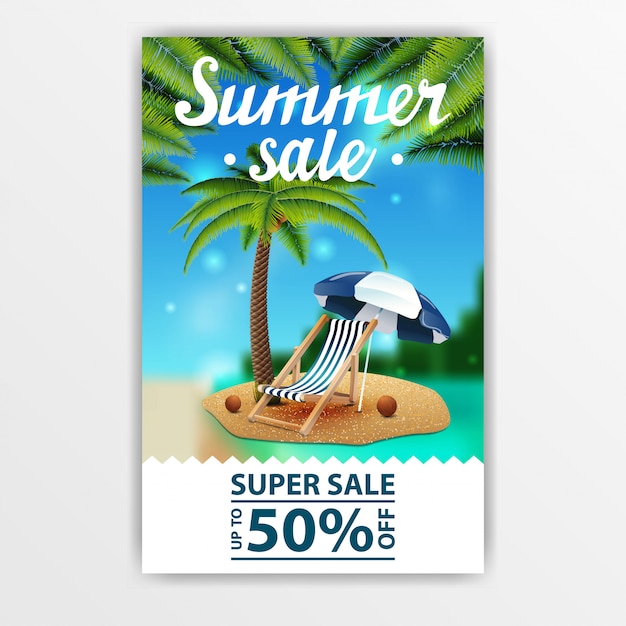 Download Summer sale banner | Premium Vector