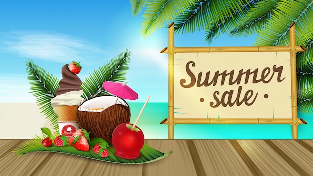 Download Summer sale banner | Premium Vector