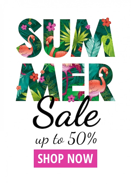 Premium Vector | Summer sale poster. special offer flyer for fashion ...