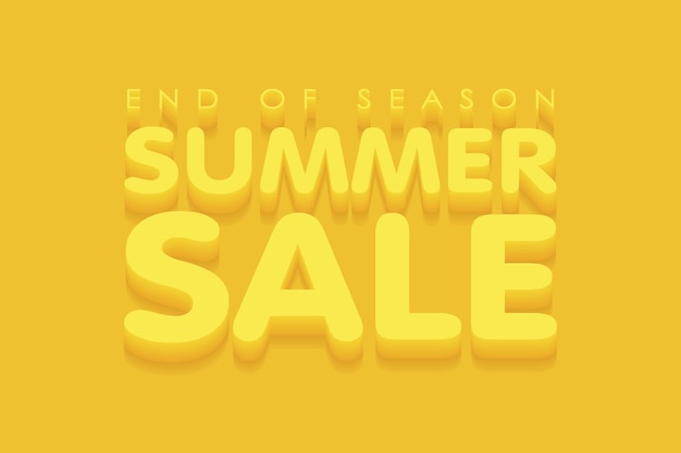 Premium Vector | Summer sale yellow and orange banner vector illustration.