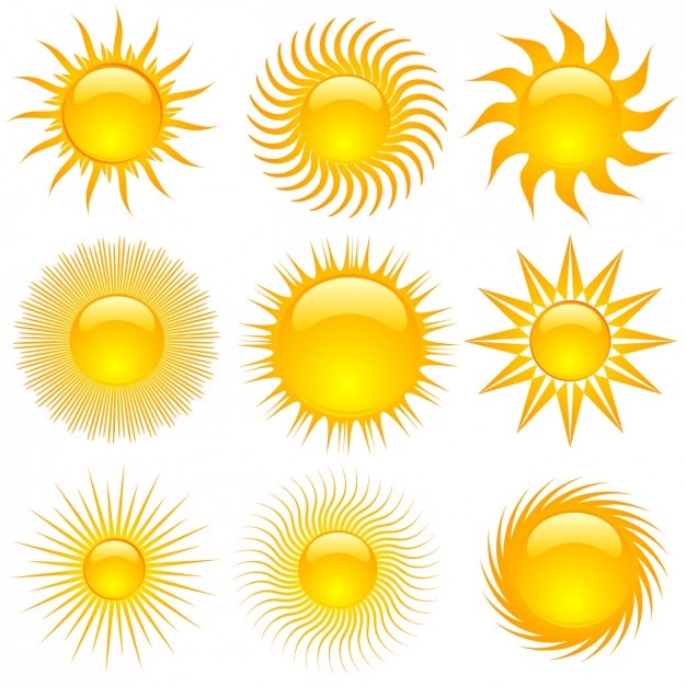 Download Summer sun collection | Free Vector