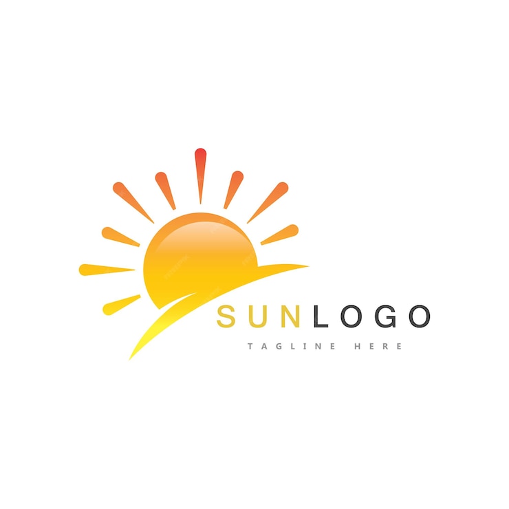 Premium Vector | Summer sun logo template vector
