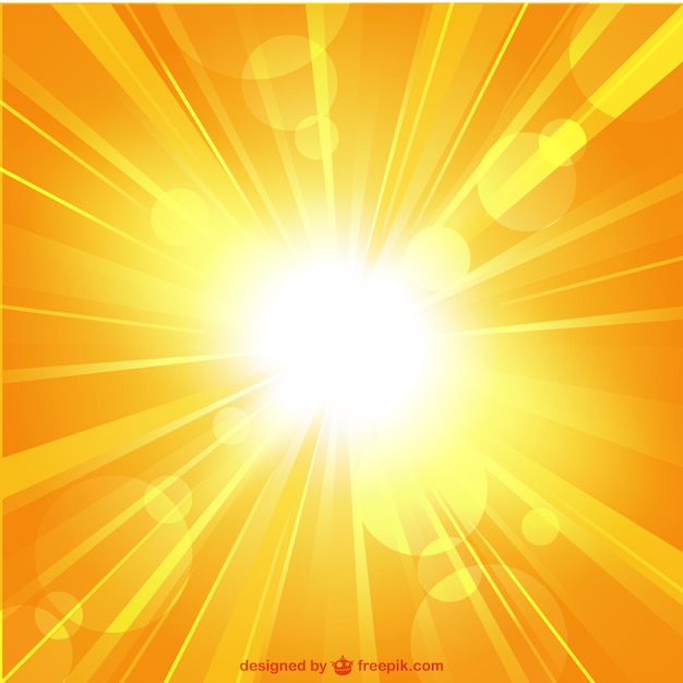Free Vector | Summer sunburst in yellow tones