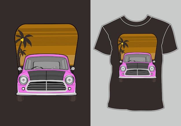 Download Summer t shirt design,car vacationing at the beach ...