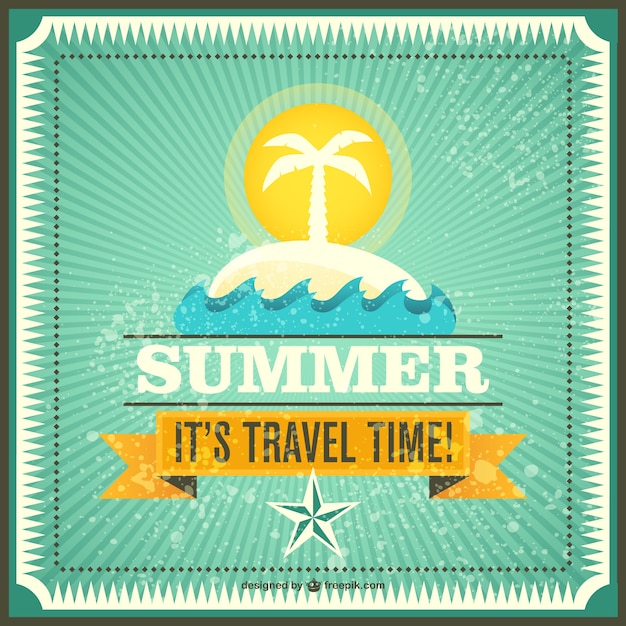 Download Summer travel vector | Free Vector