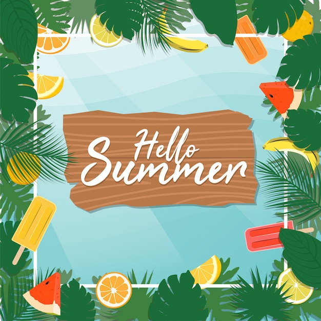 Premium Vector | Summer tropical party vector