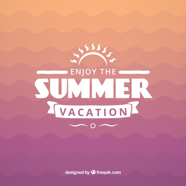 Download Premium Vector | Summer vacation badge