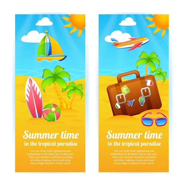 Summer Vacation Banners