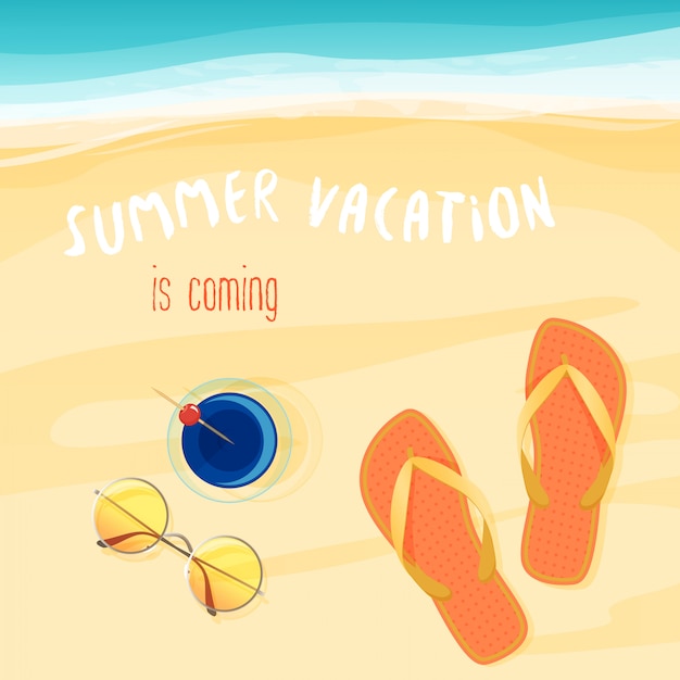 Premium Vector Summer Vacation Is Coming Poster