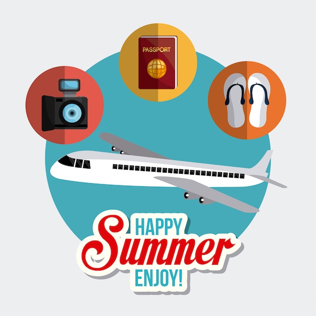 Download Summer, vacations and travel Vector | Free Download