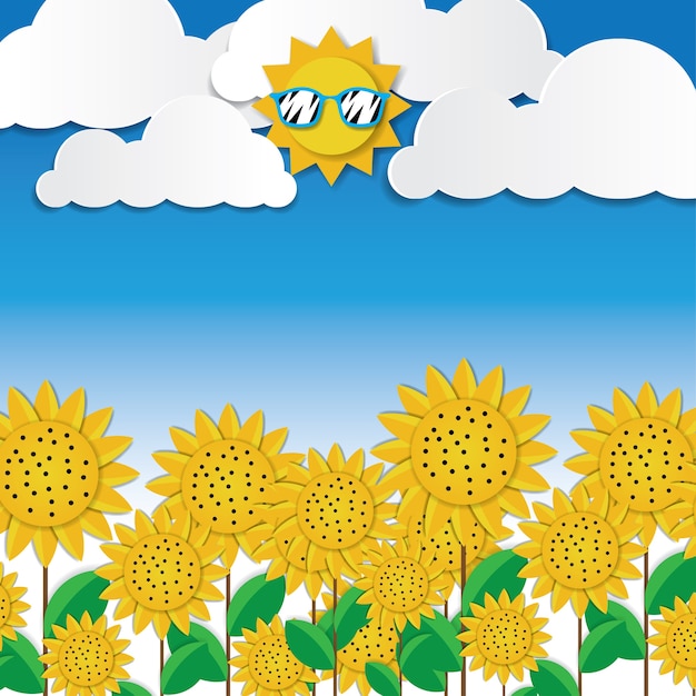 Download Free Sun Flowers Field Paper Art Design Illustration Premium Vector Use our free logo maker to create a logo and build your brand. Put your logo on business cards, promotional products, or your website for brand visibility.
