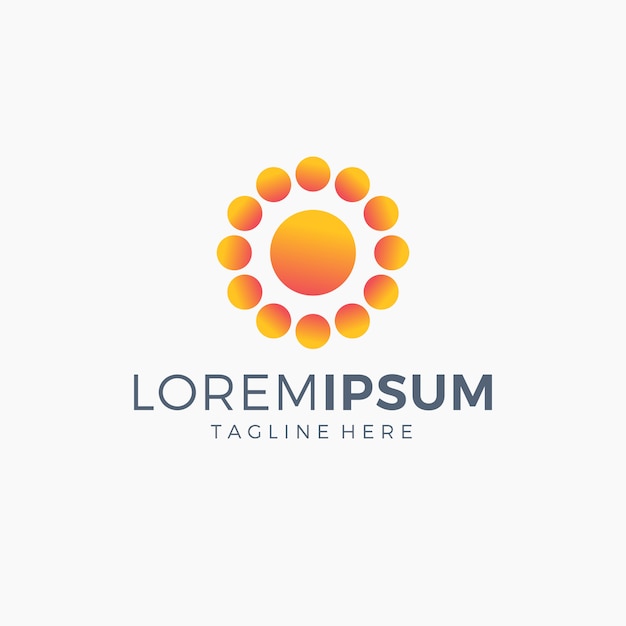 Download Free Sun Logo Orange Color Premium Vector Use our free logo maker to create a logo and build your brand. Put your logo on business cards, promotional products, or your website for brand visibility.