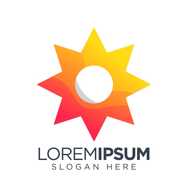 Download Free Sun Logo Simple Template Premium Vector Use our free logo maker to create a logo and build your brand. Put your logo on business cards, promotional products, or your website for brand visibility.
