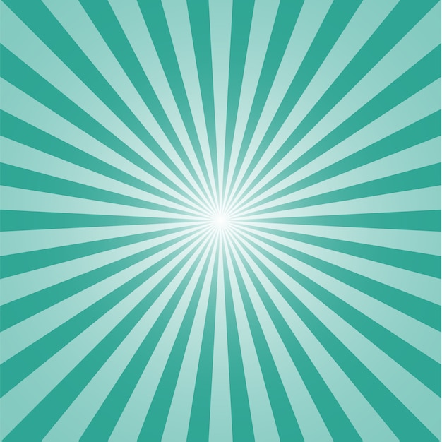 Premium Vector | Sun and rays on turquoise background for your design