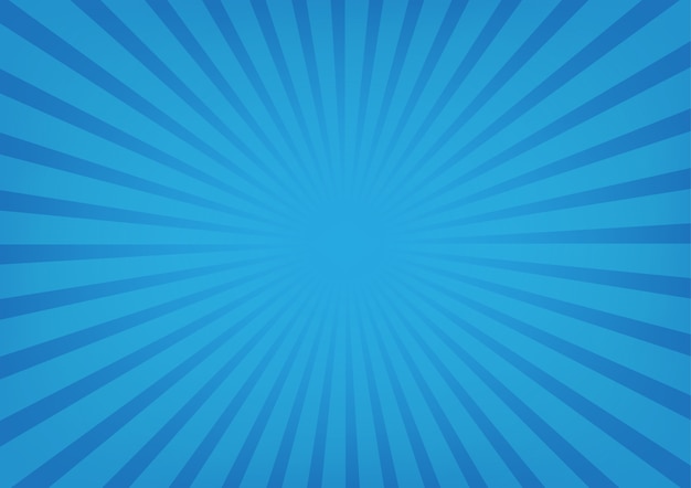 Premium Vector | Sunburst on blue color background