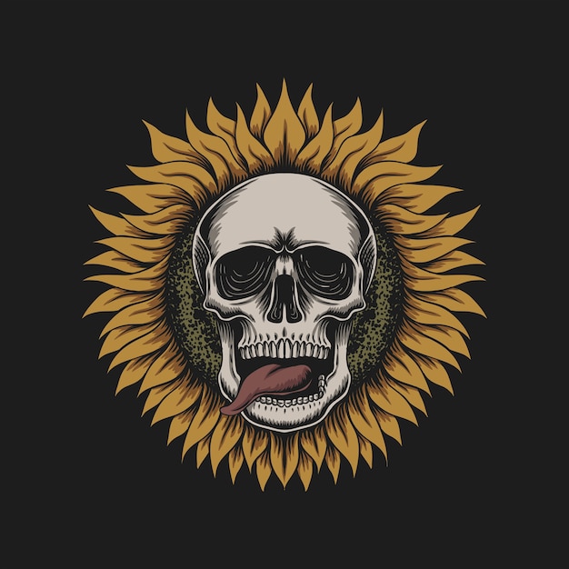 Free Free 291 Sunflower Skull Svg Free SVG PNG EPS DXF File