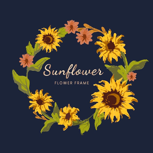 Free Free 154 Sunflower Wreath Svg Free SVG PNG EPS DXF File