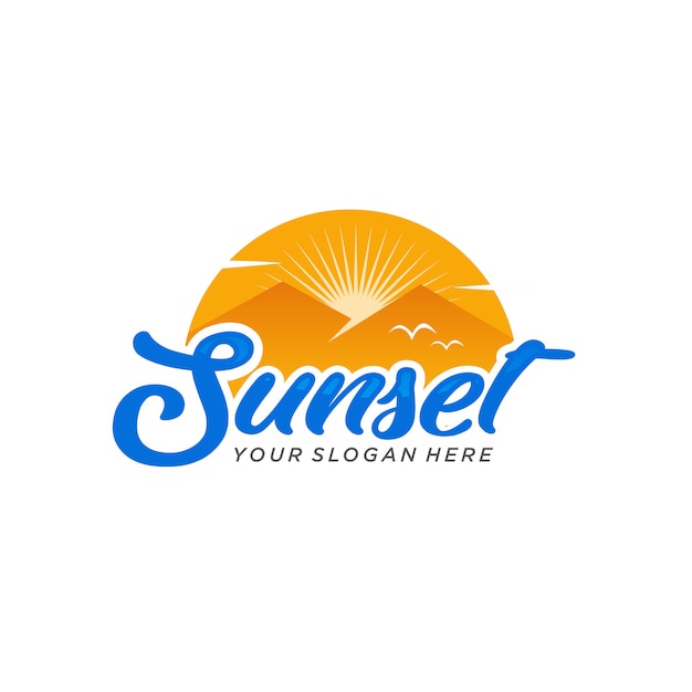Download Free Sunset Logo Vector Premium Vector Use our free logo maker to create a logo and build your brand. Put your logo on business cards, promotional products, or your website for brand visibility.