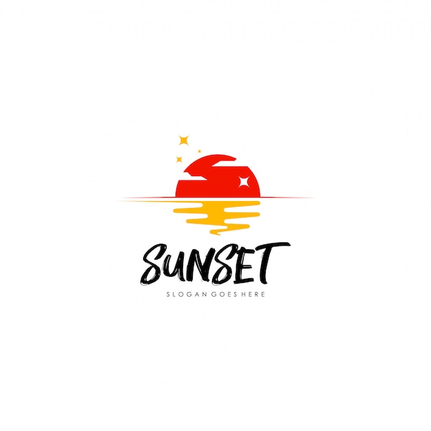 Download Free Sunset Logo Premium Vector Use our free logo maker to create a logo and build your brand. Put your logo on business cards, promotional products, or your website for brand visibility.