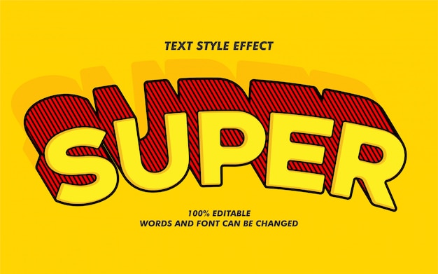 Download Free Super Bold Text Style Effect Premium Vector Use our free logo maker to create a logo and build your brand. Put your logo on business cards, promotional products, or your website for brand visibility.