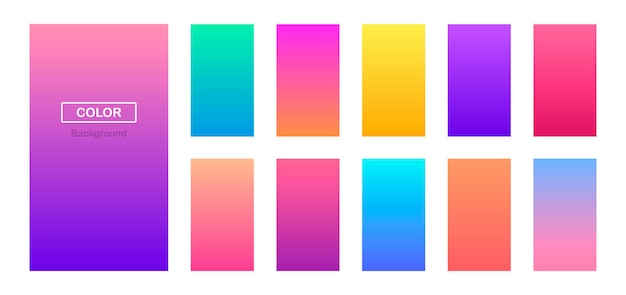 Premium Vector | Super collection soft color gradients background ...