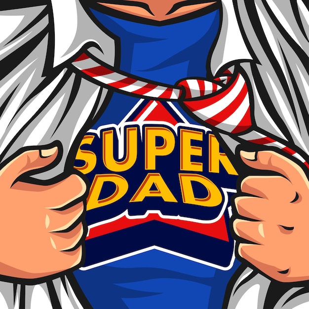 Download Super dad | Premium Vector