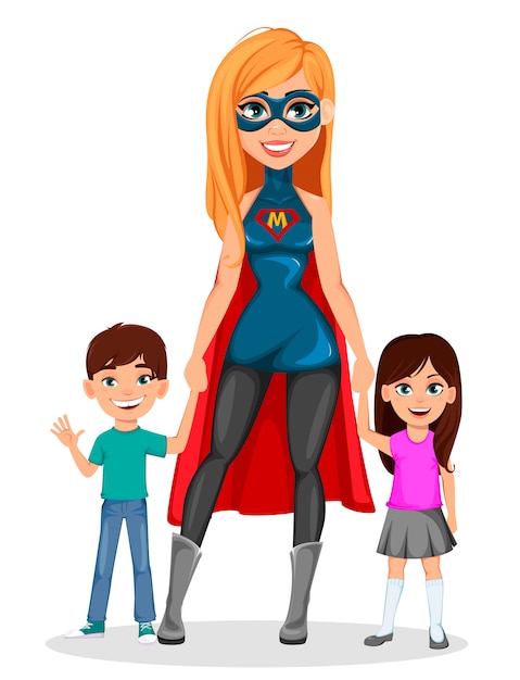 Super Mother Woman Superhero 