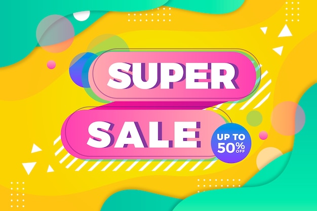 Super sale abstract colourful background Vector | Free Download