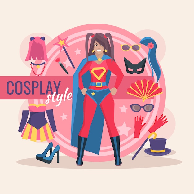 Download Superhero cosplay character pack for girl with clothing ...