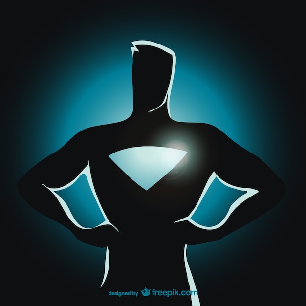 Superhero Silhouette SVG