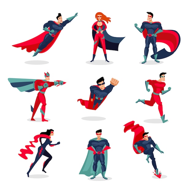 Download Free Download This Free Vector Superheroes Characters Set Use our free logo maker to create a logo and build your brand. Put your logo on business cards, promotional products, or your website for brand visibility.