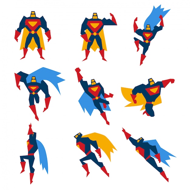 Download Free Superman Poses Set Illustration Premium Vector Use our free logo maker to create a logo and build your brand. Put your logo on business cards, promotional products, or your website for brand visibility.