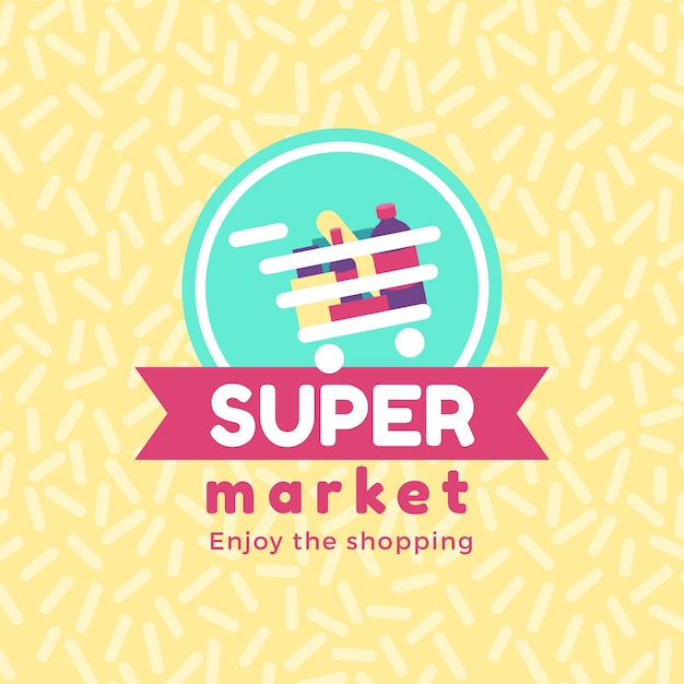 Download Free Supermarket Logo Concept Free Vector Use our free logo maker to create a logo and build your brand. Put your logo on business cards, promotional products, or your website for brand visibility.