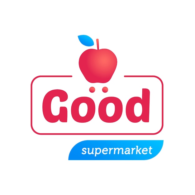 Download Free Supermarket Logo With Apple Free Vector Use our free logo maker to create a logo and build your brand. Put your logo on business cards, promotional products, or your website for brand visibility.