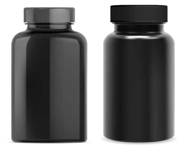 Premium Vector | Supplement pill bottle.