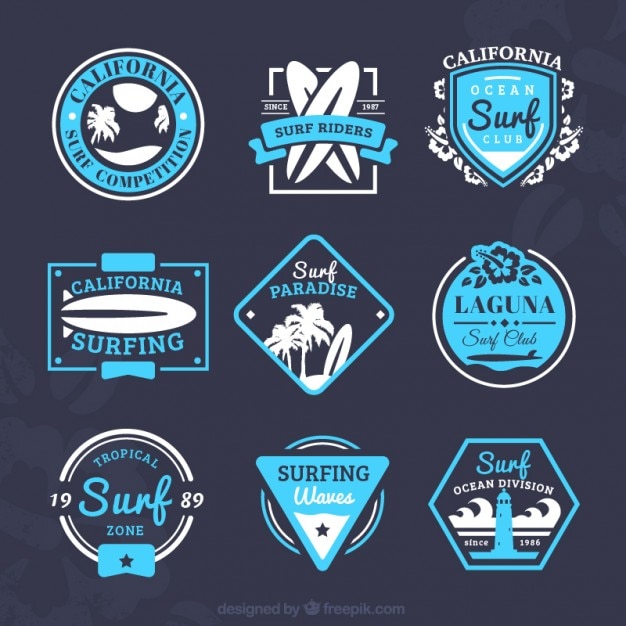 Surf badges collection