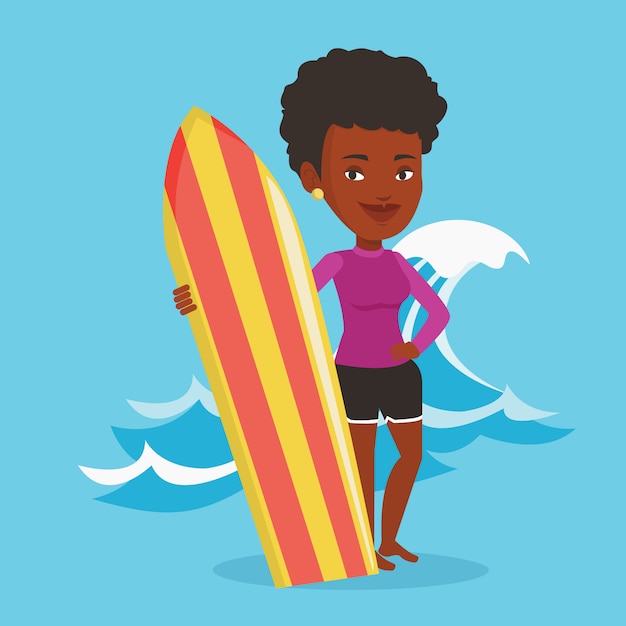 Download Free Surfer Holding Surfboard Vector Illustration Premium Vector Use our free logo maker to create a logo and build your brand. Put your logo on business cards, promotional products, or your website for brand visibility.