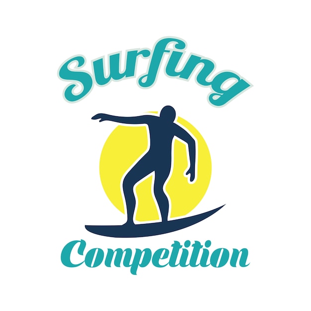 Surfing festival banner for surfing
competition. vector illustration