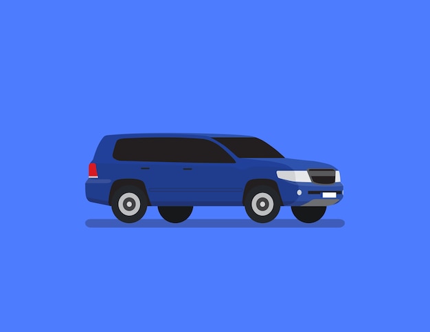 Premium Vector | Suv flat vector